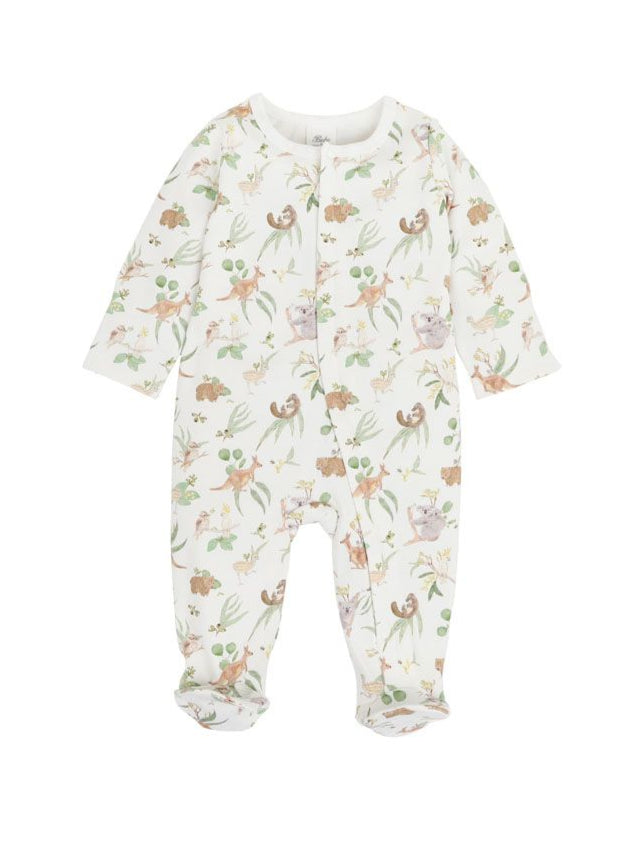 Bébé Bailey Native Print LS Zip Onesie