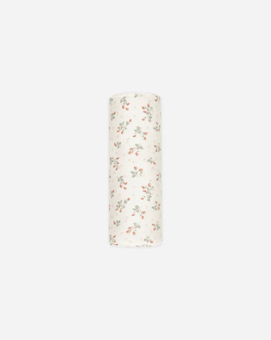 Quincy Mae Bamboo Swaddle || Strawberries