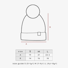 Load image into Gallery viewer, Chunky Colour Block Beanie | Navy Sky-Tomato