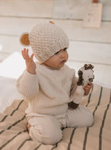 Load image into Gallery viewer, Bear Beanie | Oatmeal