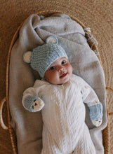 Load image into Gallery viewer, Bear Infant Mittens | Blue