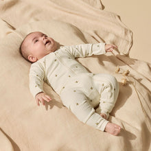 Load image into Gallery viewer, wilson + frenchy Organic Zipsuit with Feet | Bee Mine