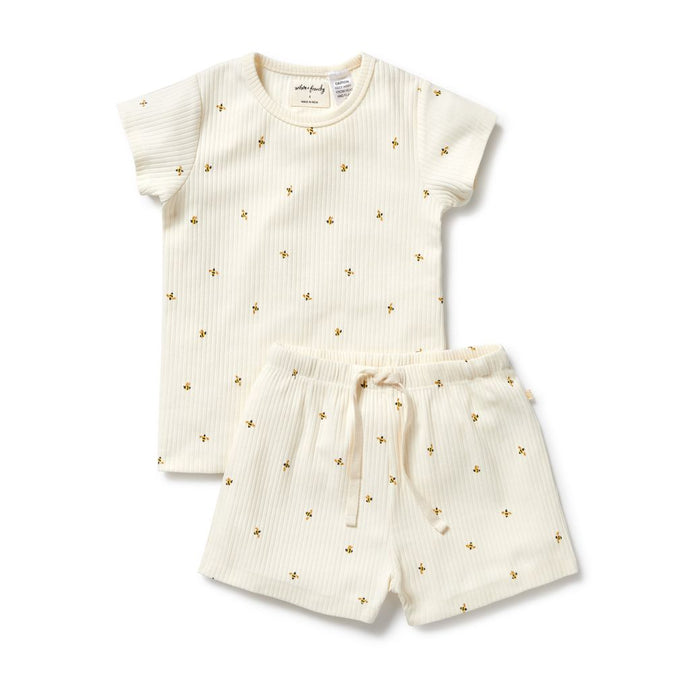 wilson + frenchy Short Sleeved Pyjamas | Bee Mine