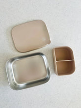 Load image into Gallery viewer, Cuddle Bug &amp; Co Stainless Steel Bento Box | Almond