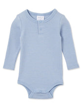 Load image into Gallery viewer, Milky Blue Marle Rib Bubbysuit + Pant Set