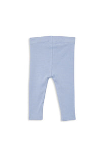 Milky Blue Marle Rib Bubbysuit + Pant Set