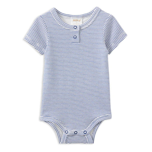 Milky Rib Bubbysuit | Blue Rib
