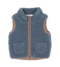Load image into Gallery viewer, Bébé Blue Sherpa Vest