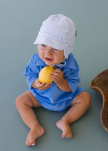 Load image into Gallery viewer, Acorn Soft Jersey Flap Cap | Blue Sprinkle
