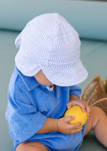 Load image into Gallery viewer, Acorn Soft Jersey Flap Cap | Blue Sprinkle