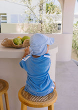 Load image into Gallery viewer, Acorn Soft Jersey Flap Cap | Blue Sprinkle