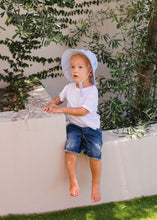 Load image into Gallery viewer, Acorn Soft Jersey Bucket Hat | Blue Sprinkle