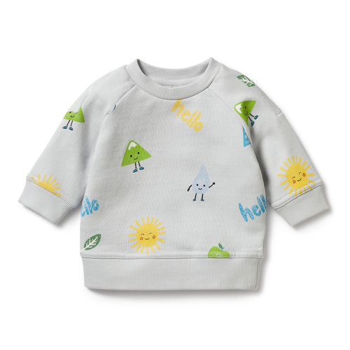 wilson + frenchy Bluebell Organic Terry Sweat & Pant Set