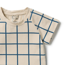Load image into Gallery viewer, wilson + frenchy Organic Tee | Blue Check