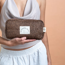 Load image into Gallery viewer, Avocado Zinc Brown Straw Pouch