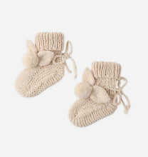 Load image into Gallery viewer, Quincy Mae Bunny Knit Booties || Ecru
