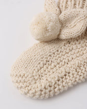 Load image into Gallery viewer, Quincy Mae Bunny Knit Booties || Ecru
