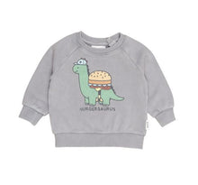 Load image into Gallery viewer, Huxbaby Burgersaurus Sweatshirt &amp; Dino Drop Crotch Pant Set