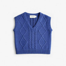 Load image into Gallery viewer, Cable Vest | Navy