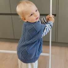 Load image into Gallery viewer, Cable Vest | Navy