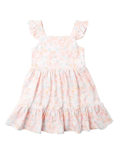 fox & finch Candy Blossom Print Tiered Dress