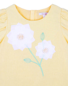 fox & finch Candy Blossom Flower Applique Dress