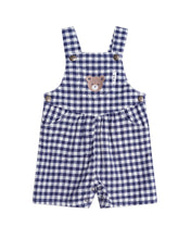 Load image into Gallery viewer, HUXBABY Check Short Overalls