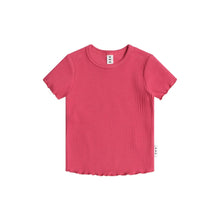 Load image into Gallery viewer, HUXBABY Cherry Rib Tee