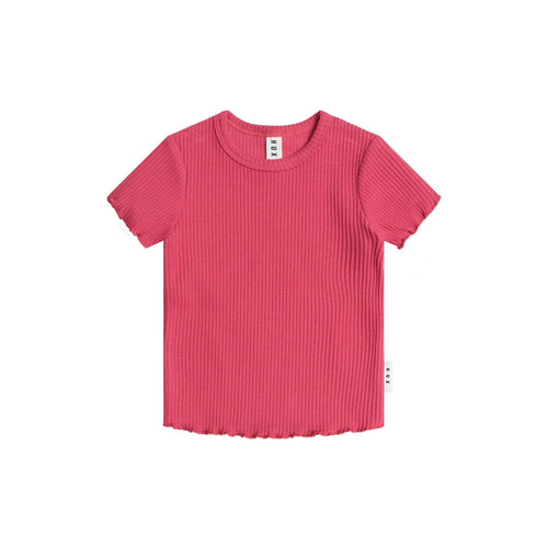 HUXBABY Cherry Rib Tee