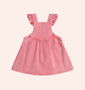 Huxbaby Cherry Heart Vintage Pinafore Dress