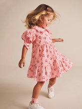 Load image into Gallery viewer, HUXBABY Cherry Pie Tiered Smock Dress