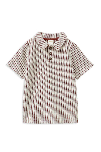 Milky Knit Polo | Chocolate