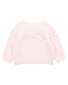 Bébé Ciara Needle Out Knitted Cardigan