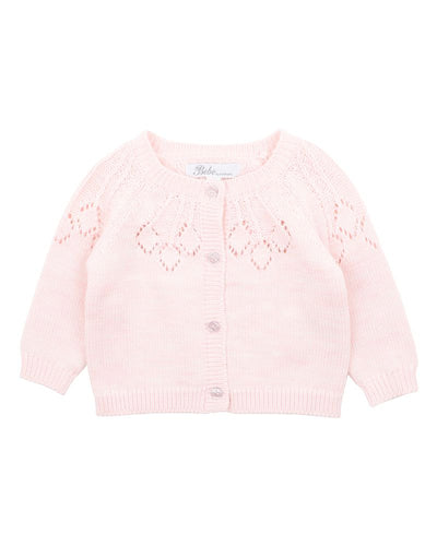Bébé Ciara Needle Out Knitted Cardigan