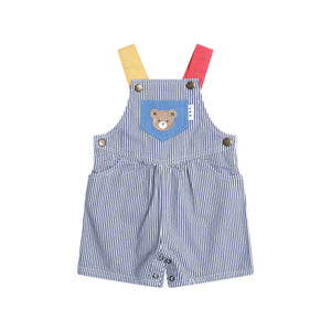 HUXBABY Classic Stripe Short Overalls
