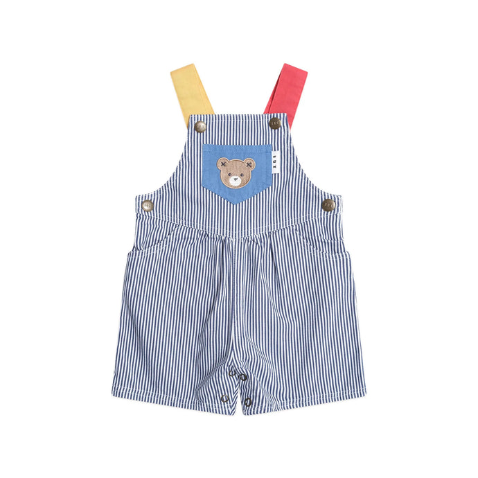 HUXBABY Classic Stripe Short Overalls