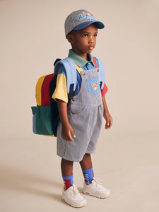 HUXBABY Classic Stripe Short Overalls