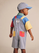 Load image into Gallery viewer, HUXBABY Classic Stripe Short Overalls