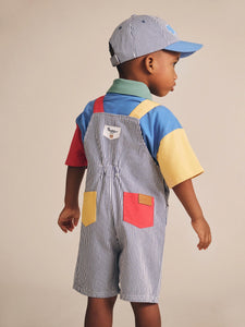 HUXBABY Classic Stripe Short Overalls