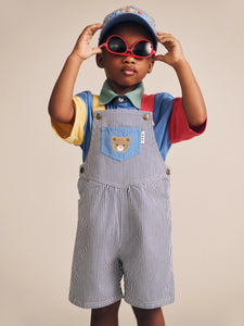 HUXBABY Classic Stripe Short Overalls