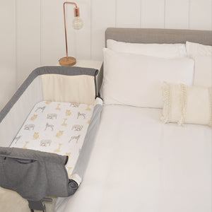 Living Textiles 2 PK Bedside Bassinet & Cradle Fitted Sheets