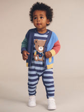 Load image into Gallery viewer, HUXBABY College Blue Stripe Romper