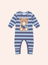 Load image into Gallery viewer, HUXBABY College Blue Stripe Romper