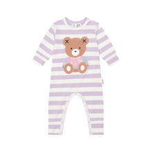 Load image into Gallery viewer, HUXBABY College Hux Orchid Stripe Romper