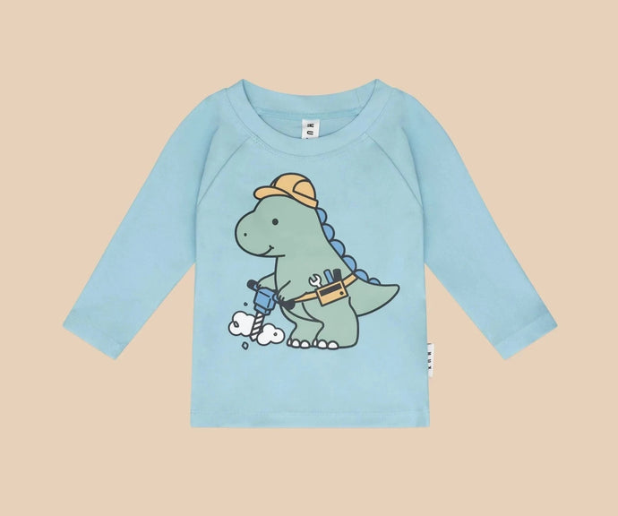 HUXBABY Construction Dino Rashguard