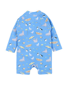 Minihaha Swim Conway Print LS Rash Suit