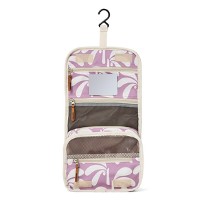 CRYWOLF Travel Cosmetic Bag - Lilac Palms