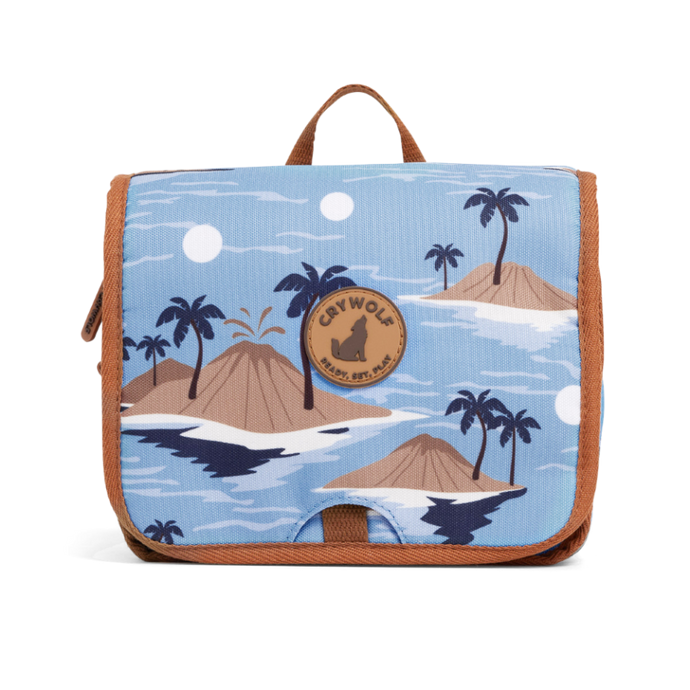 CRYWOLF Travel Cosmetic Bag - Blue Lost Island *ON SALE NOW ~ BUY 1 GET 50% OFF 2ND BAG*