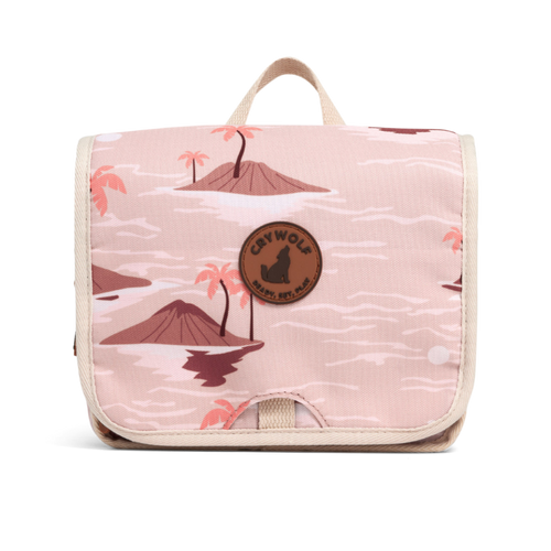CRYWOLF Travel Cosmetic Bag - Sunset Lost Island
