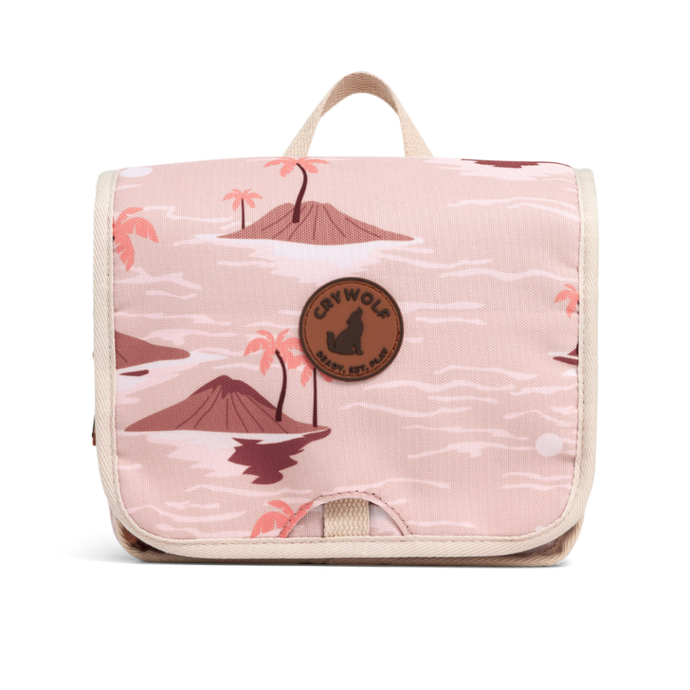 CRYWOLF Travel Cosmetic Bag - Sunset Lost Island *ON SALE NOW ~ BUY 1 GET 50% OFF 2ND BAG*